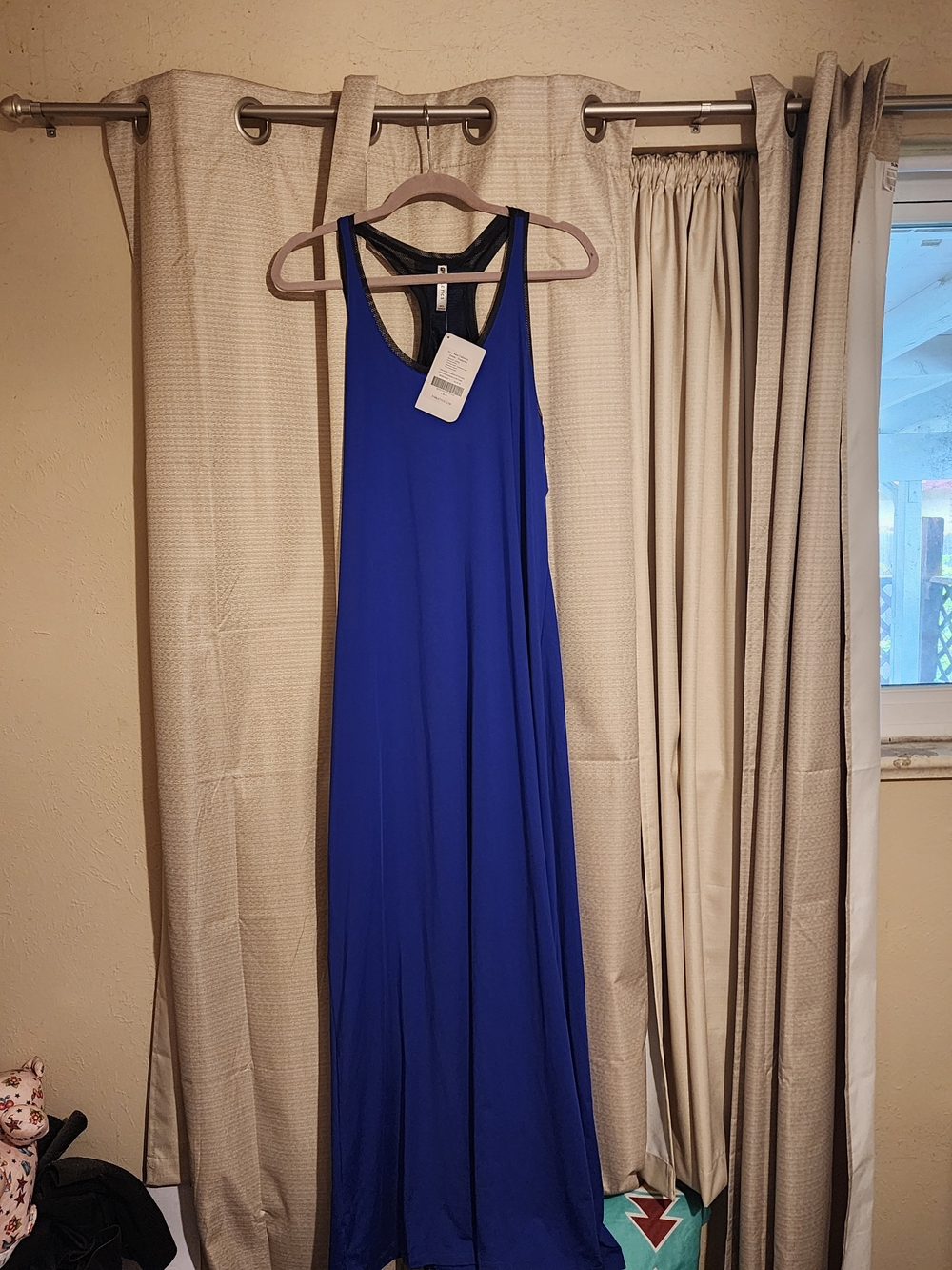 Fabletics Cobalt Blue Racerback Maxi Dress